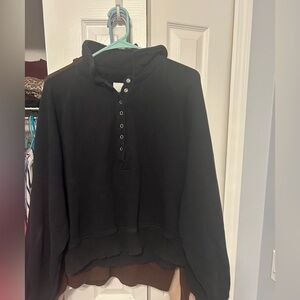 Aerie Snap-Front Pullover Sweatshirt